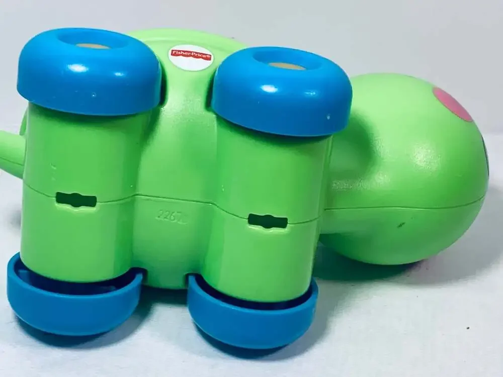 Turtle Toy baby Fisher Price green rolling